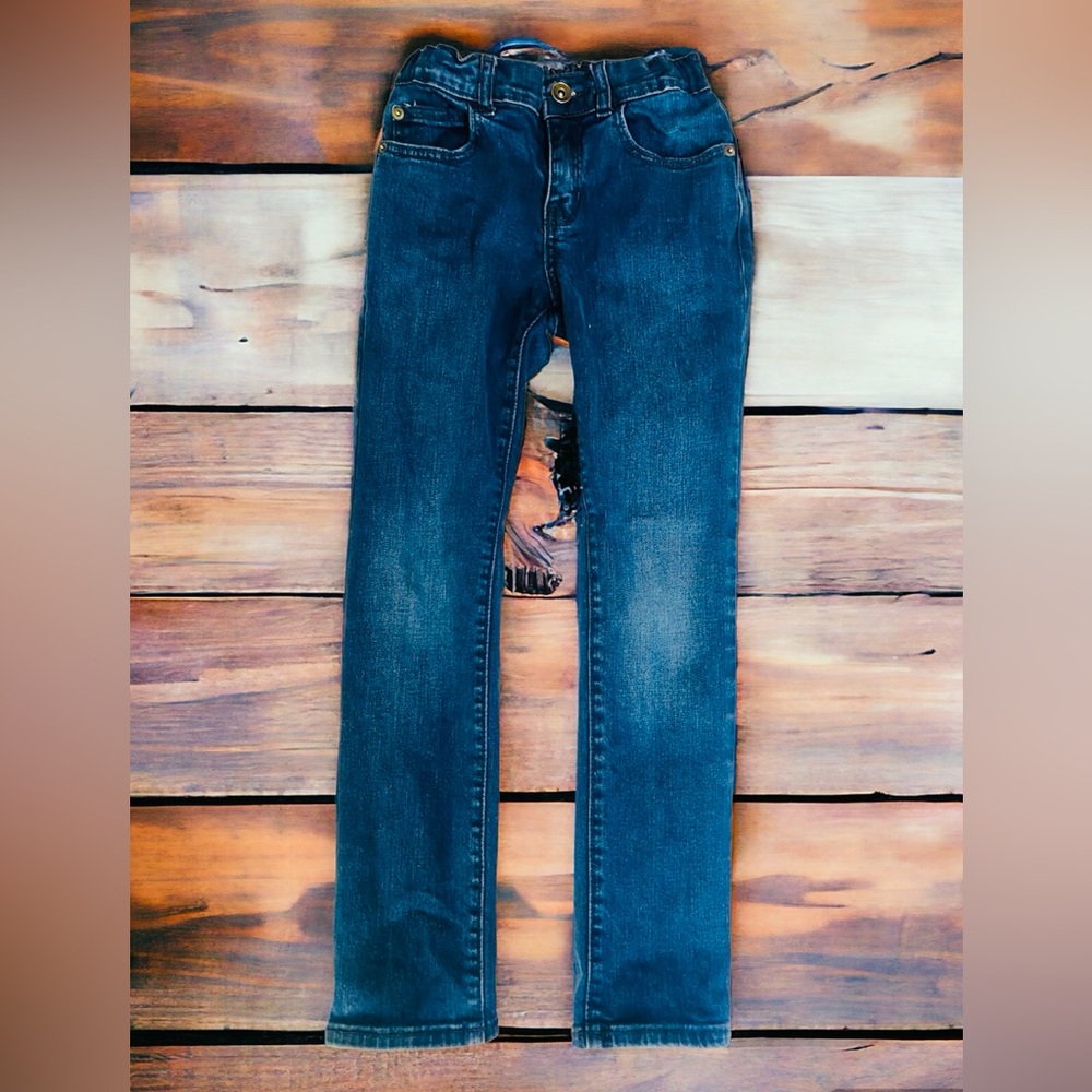 Children’s Place Boys Blue Denim Skinny Jeans Size 8 With Adjustable Waist